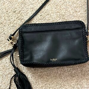 EUC Botkier Black Leather Crossbody / Camera Bag